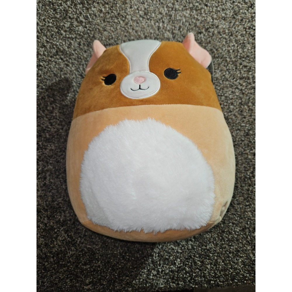 Squishmallows Garret the Guinea Pig 8 Inch Brown Tan Fuzzy Belly Plush NWT